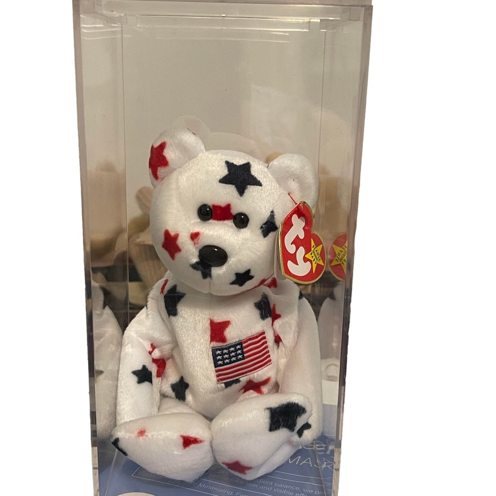 Ty Beanie Baby “Glory” 1997 The Bear w/Error Tag Rare & Retired- Protected Box